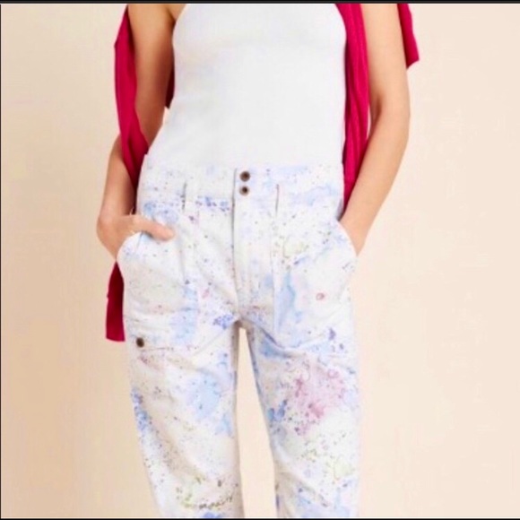Anthropologie Wanderer Watercolor Cargo Pants - Picture 3 of 16